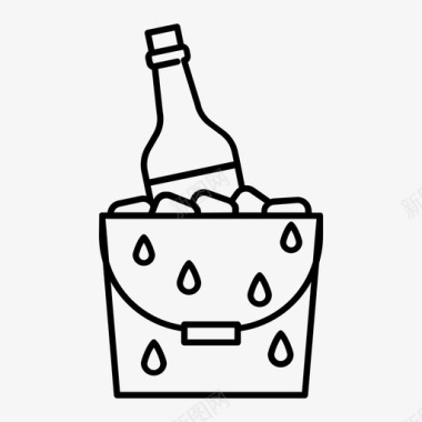 食物酒桶饮料图标图标