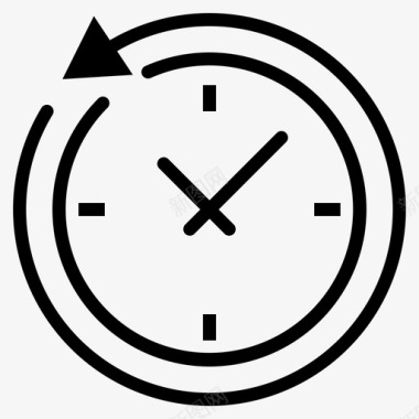 时间时间表时钟管理图标图标