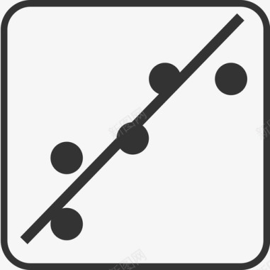 组件icon_线性回归图标