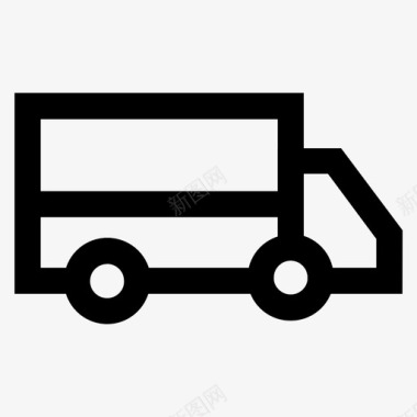 送货商务汽车图标图标