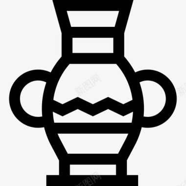 花瓶埃及15直纹图标图标