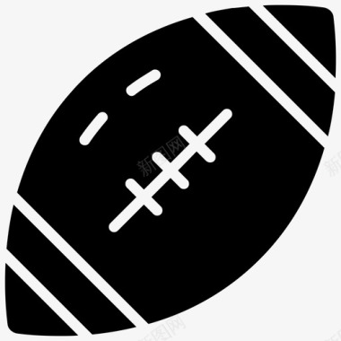 运动橄榄球美式足球橄榄球设备图标图标
