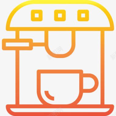 咖啡机免抠图片咖啡机咖啡37梯度图标图标