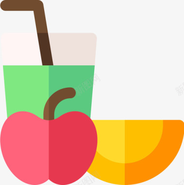 鲜榨果汁果汁4号疗法平的图标图标