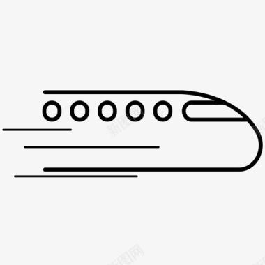 火车动车高速图标图标