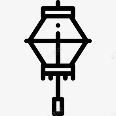 灯管排灯节10线性图标图标