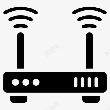 物联网Wifi物联网44填充图标图标