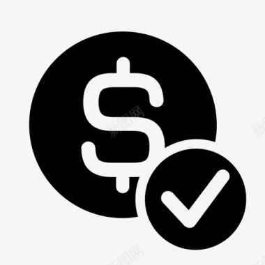 火焰美元图标支付支票美元图标图标
