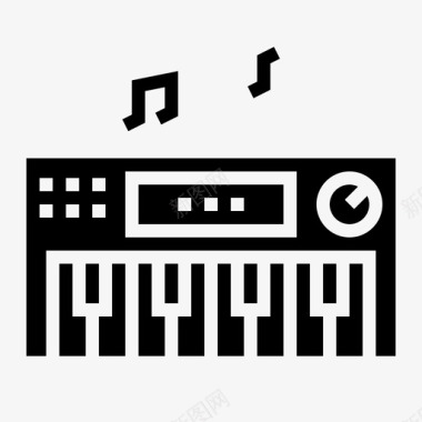 键盘电子音乐图标图标