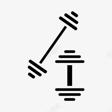 杠铃哑铃健身图标图标
