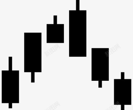 六边形信息图表蜡烛棒图表信息图表图标图标