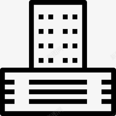 商务办公建筑商场图标图标