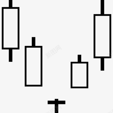 黄白色信息图表蜡烛棒图表信息图表图标图标