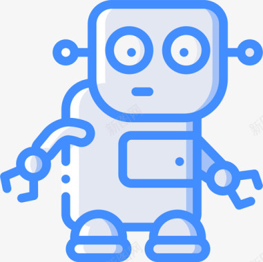机器人机器人28蓝色图标图标