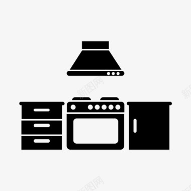 厨房用具厨房厨师食物图标图标