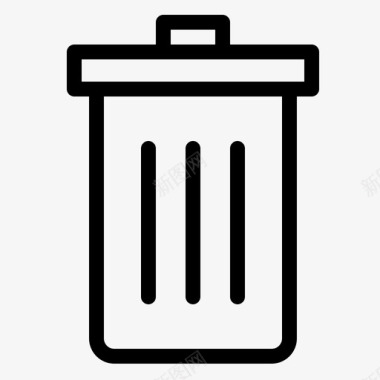 垃圾桶篮子删除垃圾图标图标