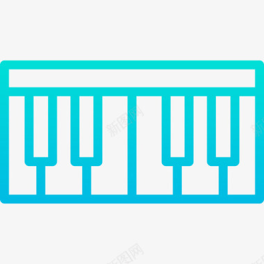钢琴音乐培训钢琴音乐70渐变图标图标