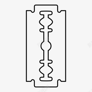 刀片刀片头发剃须刀图标图标