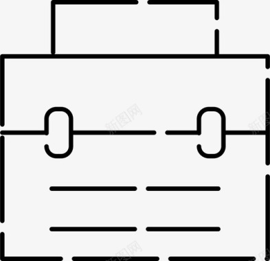 手提商务办公包公文包包手提箱图标图标