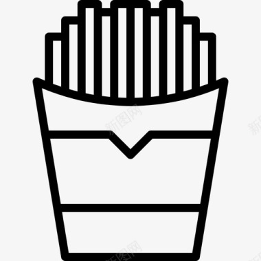 薯条快餐零食图标图标