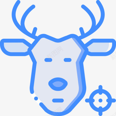 鹿冒险运动17蓝色图标图标