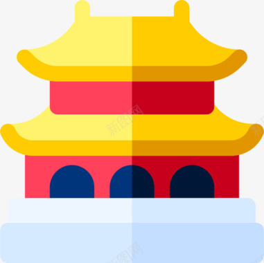 紫禁城中国28号平房图标图标