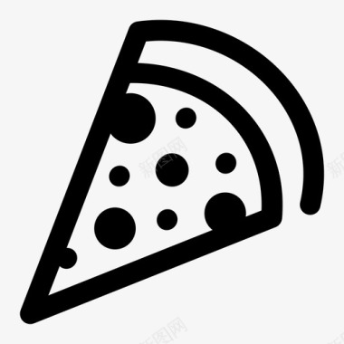 披萨奶酪披萨片马苏里拉图标图标