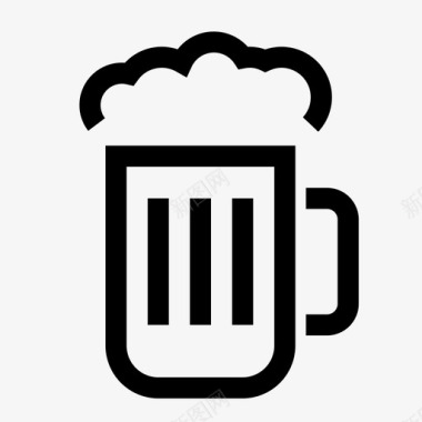 啤酒工艺品生啤酒图标图标