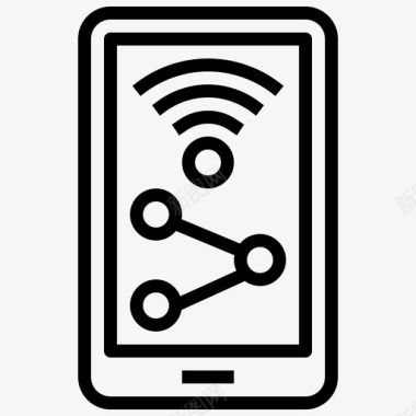 免费wifi标牌信号图标图标