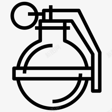 爆炸手榴弹炸弹爆炸图标图标