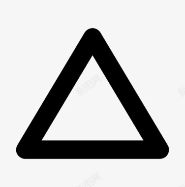 三角形几何体危险图标图标