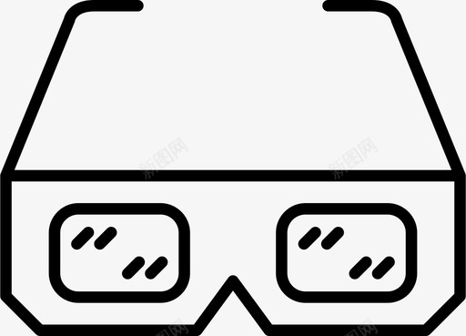 眼镜3d眼镜护目镜图标图标