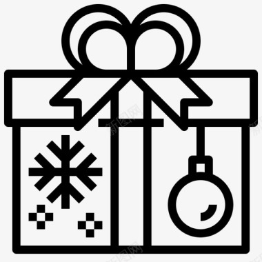 节日庆祝元素礼品盒节日礼物图标图标