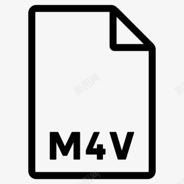 M4Vm4v格式文件文件格式图标图标