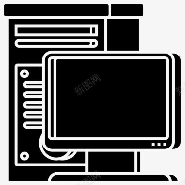 医生工作者计算机cpu桌面图标图标