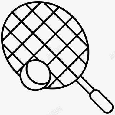 网球网球拍球游戏图标图标