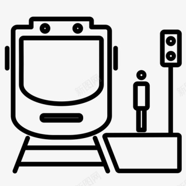 火车麋鹿火车站公共交通铁路图标图标