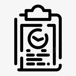 健身娱乐剪贴板教练计划图标高清图片