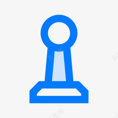 国际象棋控制论蓝色图标图标