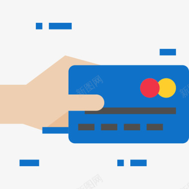信用卡商务298持平图标图标