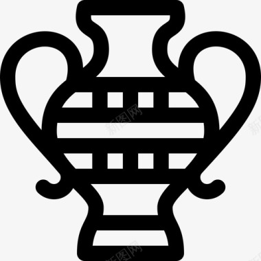 花瓶埃及20直纹图标图标