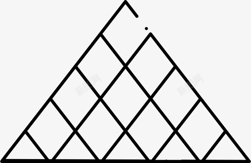 金字塔建筑城市图标图标