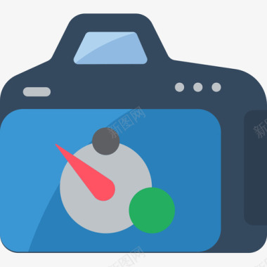 珍珠摄影计时器摄影30平面图标图标