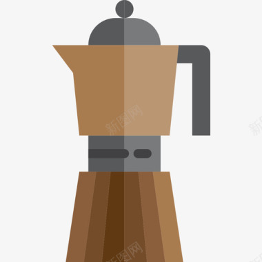 洒水壶水壶咖啡33平底图标图标