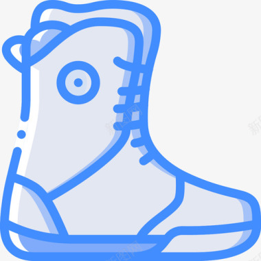 靴子冬季运动29蓝色图标图标