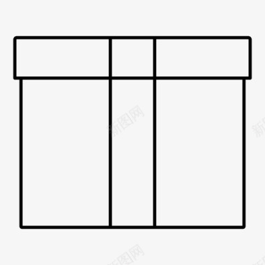 礼盒礼物生日盒子图标图标