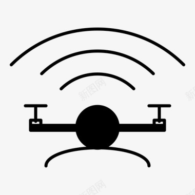 妇科技术标志无人机照相机直升机图标图标