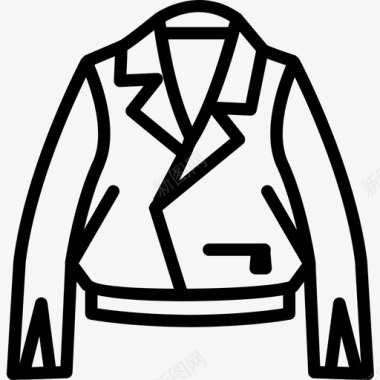 夹克夹克时尚2直线型图标图标