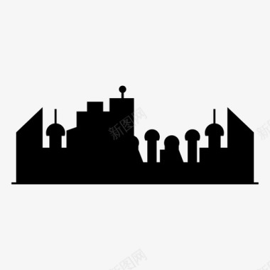 大都市城市建筑大都市图标图标