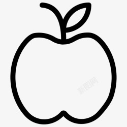 婴儿健康食品苹果食物水果图标高清图片